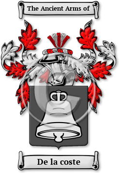 De la coste Family Crest Download (jpg) Legacy Series - 150 DPI